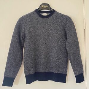 Hartford Cashmere Wool Blue Crew Neck Sweater